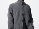 优衣库男女装souffle yarn舒芙蕾针织开衫/毛衣毛衫25新款480023 08 深灰色 M 实拍图