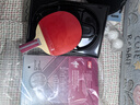 双鱼乒乓球拍横拍单只长柄 7星七星碳素乒乓球球拍 7D-C 附拍套 实拍图