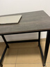 煜柠苑 电脑桌台式家用简约卧室长条桌学生写字学习桌子书台桌办公大桌 加固升级-黑架灰橡木-80*50高74 实拍图