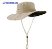 迪卡侬渔夫帽防晒夏季户外旅行徒步登山遮阳帽防紫外线男女灰L-2022178 实拍图