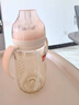 好孩子（gb）PPSU婴儿奶瓶宽口径奶瓶带手柄吸管小饿魔系列300ml粉色 6个月+ 实拍图