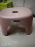 椅子奶油风家用小凳子加厚塑料凳可叠放耐用儿童凳学生寝室矮凳 樱花粉1个 实拍图