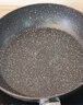 苏泊尔（SUPOR）平底锅不粘锅 牛排煎锅 麦饭石色炒菜锅煎蛋煎饼锅电磁炉燃气通用 推荐【28CM加深】配盖+木铲 实拍图