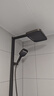德匠科勒沐浴淋浴花洒全套增压套装恒温加压明装浴室枪灰色智能数显大置物 ks06流星枪灰色-恒温版-无腰喷 实拍图