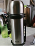 哈尔斯保温水壶不锈钢户外旅行露营外出便携式大容量水杯子 本色1200ml 实拍图