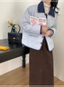 妍莉芬（yanlifen）小香风羽绒棉服女装2025冬季短外套女2025年新复古棉衣羽棉袄绒服 蓝色 L 实拍图