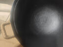 夏老大龟纹铸铁锅双耳炒锅无涂层物理不易粘古法家用老式圆底炒菜锅34cm 实拍图