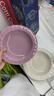 食品级草莓陶瓷餐盘可爱家用宿舍草帽盘蛋糕盘高颜值精致餐具碗盘 奶油紫+奶油黄【草帽盘】 实拍图