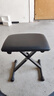 Asanasi琴登可折叠琴蹬电子琴凳/电钢琴凳古筝凳/二胡凳/钢琴凳/吉他凳子 纯黑X型四挡琴凳 实拍图