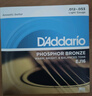 达达里奥（D'Addario）EJ11 美国进口民谣吉他琴弦 碳素钢弦套弦12-53黄铜 实拍图