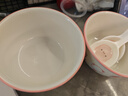 釉下彩可爱卡通碗碟套装家用高颜值陶瓷碗筷盘餐具 2碗2勺 4件套 实拍图