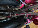 大行（DAHON） 412折叠自行车14英寸单速超轻迷你铝合金学生成人单车BYA412 粉色 实拍图
