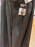 优衣库合作款/女装打褶裙裤/高腰休闲裤裤子479698 09 黑色 S /155/64A 实拍图
