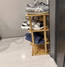 安尔雅简易鞋架多层省空间家用门口入户窄小型竹鞋柜拼装组合 3层47 实拍图