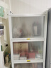 帅仕（shuaishi）厨房用具置物架落地餐边橱柜冰箱夹缝收纳碗柜微波炉烤箱储物柜子 白【整柜加高】5层60长42深-加深款 实拍图