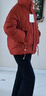 啄木鸟品牌女装红色显瘦立领羽绒棉服棉衣短款2025年冬季新款保暖外套 酒红色 XL 120-135斤 实拍图