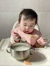 葆氏双耳辅食碗儿童316不锈钢碗婴儿宝宝专用米粉吃饭碗餐具赠叉勺 实拍图