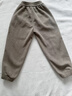 巴布豆儿童裤子秋冬季男童加绒保暖女童灯芯绒长裤时尚宽松潮流童装 卡其 150 实拍图