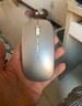 英菲克（INPHIC）M1无线鼠标可充电办公蓝牙三模电量显示静音便携适用于惠普华硕苹果IPAD笔记本电脑无限轻音 【无线-2.4G电量显示增强版】Ty-C充电太空银 实拍图