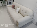 冬熊棉花糖真皮沙发法式奶油风客厅小户型轻奢白色钢琴键云朵沙发 【四人位2.8米】 头层真皮【旗舰版】凝胶记忆棉+6CM紫罗兰 实拍图