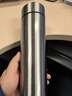 炊大皇保温杯 316L不锈钢茶水分离男女商务便携水杯 钢本色 490ml 实拍图
