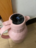 乐唯诗（LOVWISH）保温壶温显家用保温壶大容量玻璃智能温度显示开热水暖水瓶小暖壶 钻纹保温壶【温显款】樱花粉1.4L 实拍图