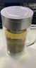 富光双层玻璃杯商务泡茶杯子大容量耐热办公水杯过滤带把银色320ml 实拍图