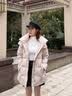 波司登（BOSIDENG）【高智商务】秋冬女士修身脱卸帽可收腰修身款气质羽绒服 朔月米7288 【店长推荐】 S 160/84A 体重约100-110斤 实拍图