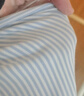 Mom Jane哺乳背心吊带纯棉孕妇装春夏季薄款打底春秋款喂奶月子服免穿文胸 浅蓝白条（95%棉-可拆罩杯） XXL(建议体重130-170斤) 实拍图