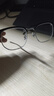 蔡司（ZEISS）镜片近视眼镜框男半框防蓝光辐射可配带散光度数眼睛女钛合金镜架 简约款 黑银 配康美达1.56防雾防蓝光 0-600度 实拍图