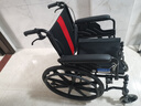 京巧铝合金轮椅老人专用出行小型轻便旅行家用手推代步车折叠轮椅车 实拍图