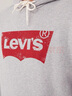 Levi's【特价来袭】李维斯情侣同款经典宽松休闲logo套头连帽卫衣 灰色 19622-0008 M 实拍图