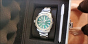 野狼瑞士全自动机械芯腕表男士机械表潜水防水氚气夜光綠水鬼手表V5.1 本色绿面款-绿光【瑞士机芯】 实拍图