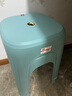 美丽雅凳子家用加厚塑料板凳可叠放高成人凳客厅餐桌梳妆台用 实拍图