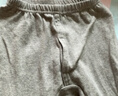 浪莎儿童秋裤男童纯棉单件儿童衬裤中大童棉毛裤薄款保暖裤 灰色 140（建议身高130-140） 实拍图