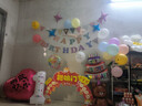 烟雨集生日场景布置气球儿童生日装饰布置男孩女孩周岁快乐桌飘拉旗套装 实拍图