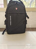 朗斐书包男士双肩包中学生初中生高中大学生运动背包商务笔记本电脑包 标准版黑色 实拍图