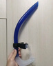 LEOSOXS游泳呼吸管浮潜呼吸管自由泳配件下水游泳训练练习换气装备换气管 浮潜呼吸管【透明宝蓝】约48cm 【舒适贴合不漏水】 实拍图