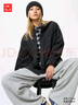 优衣库女装灯芯绒衬衫式茄克/长袖外套480318 08 深灰色 S /155/80A 实拍图