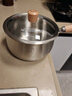 双枪奶锅316L不锈钢婴儿宝宝辅食小奶锅汤锅雪平蒸锅加厚带蒸笼 20cm 实拍图