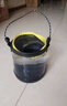 渔之源 打水桶装鱼桶路亚活鱼桶带网盖带手绳便携式折叠鱼 【透明可视】圆形18cm-加厚底 实拍图