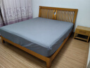 京东京造 悦柔床笠 120g加厚耐用磨毛A类床罩床垫保护套 1.8米床 科技灰 实拍图