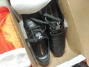 稻草人秋冬新款商务休闲皮鞋男士正装英伦驾车轻质 DCR113 黑色 40 实拍图