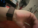 腕宝德适用华为手表fit5表带fit4四叶草小蛮腰皮质磁吸watchfit3腕带春夏女士高颜值fit5/4pro配件fit2/1 小蛮腰真皮-四叶草磁吸扣-米白-浅金红花 适用：华为fit5/fit4 实拍图