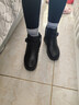 红蜻蜓妈妈棉鞋女冬款羊毛加绒保暖高帮短靴舒适皮靴WTC44638 黑色 38 实拍图