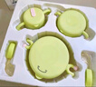 babycare儿童餐具辅食碗注水保温碗不锈钢叉勺宝宝吃饭喝水婴儿周岁礼盒绿 实拍图