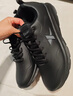 特步运动鞋男鞋跑步鞋冬季加绒皮面防水轻便减震休闲慢跑鞋棉鞋黑色 实拍图