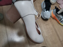 骆驼牌 女鞋牛皮舒软粗跟休闲单鞋时尚玛丽珍鞋 P23A155036 米白 38 实拍图