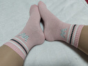 PAUL FRANK100%纯棉秋冬舒适款女士中筒袜10A抗菌防臭女青少年运动袜礼盒装 实拍图