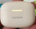 联想（lenovo）真无线蓝牙耳机 半入耳式耳机 音乐运动游戏耳机蓝牙5.4 适用苹果华为小米手机 EA110樱花白 实拍图